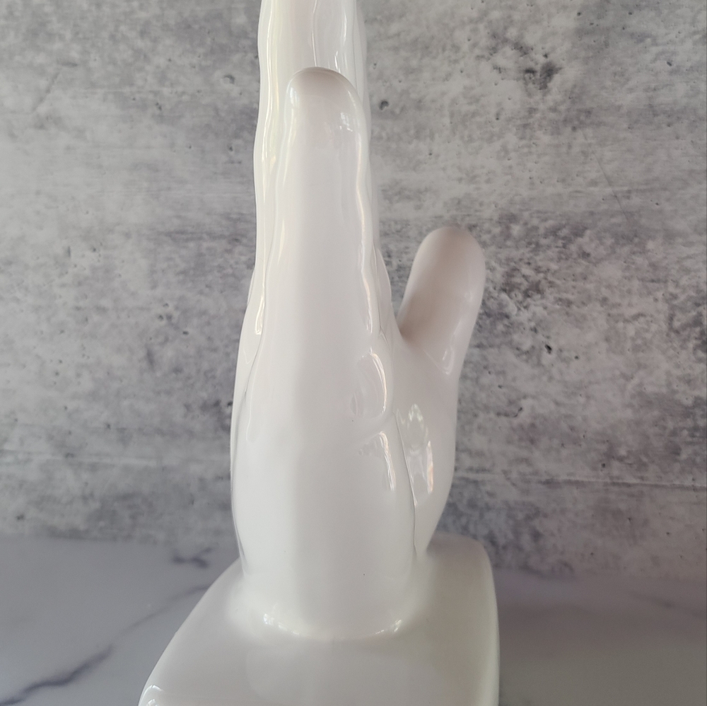 Ceramic White Hand Decor - Picture 5 of 11